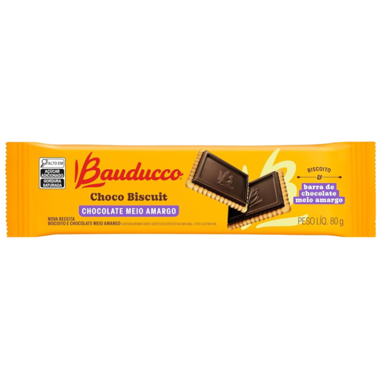 BAUD CHOCOBISCUIT 80G MEIO AMARGO 24U